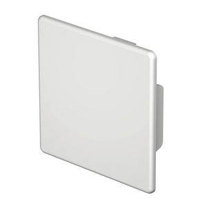 Eindstuk 60x60mm polyvinylchlorid lichtgrijs VVE=10