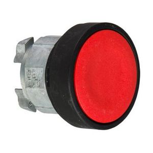 Drukknop Terugvering 22mm Ongemarkeerd Rood Zwart metaal