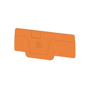 Afsluit- eindplaat oranje h:64.15mm b:2.1mm V-0 W VVE=50