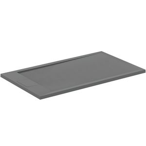 Douchebak I.LIFE ultra flat solid composiet 120x70cm rechthoekig betongrijs