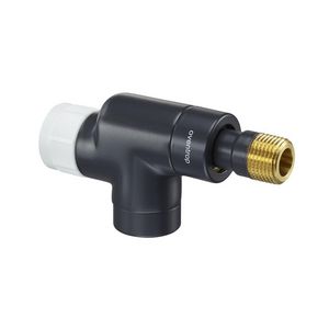 Radiatorafsluiter thermostatisch E axiaal 1/2" zwart