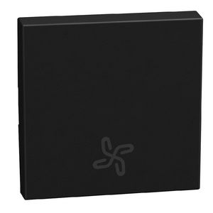 Light Now toets met pictogram ventilatie 2 modules - zwart