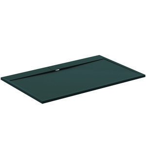 Douchebak I.LIFE ultra flat solid composiet 160x100cm rechthoekig zwart