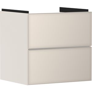 Onderkast Sand Matt beige / front metallic sand beige 580x475mm 2x la tbv wastafel Xevolos E 54176790