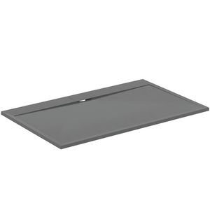 Douchebak I.LIFE ultra flat solid composiet 160x100cm rechthoekig betongrijs
