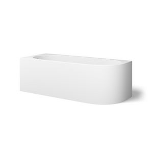 Hoekbad COOL CORNER 170x70cm mat wit links