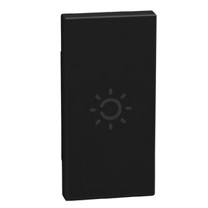 Light Now axiale toets met pictogram lamp 1 module - zwart