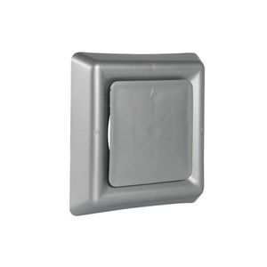 Vierkant afzuigventiel+klemmen Ø100mm aluminium