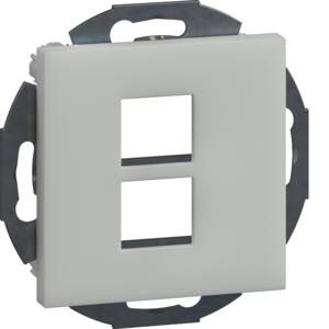 Draagplaat 2V multimedia/data keystone 19,9x14,8mm vwit