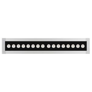 LED-Linear inbouwarmatuur 3000K 14W statisch asymm. gemiddel