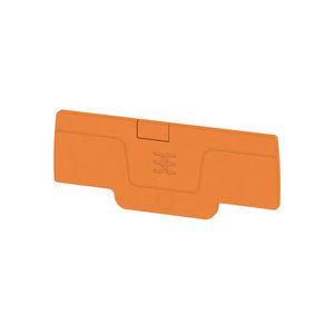 Afsluit- eindplaat oranje h:65.7mm b:2.1mm V-0 We VVE=50