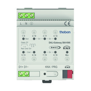Gateway basic S64 1 kanaal 64 DALI drivers KNX DALI