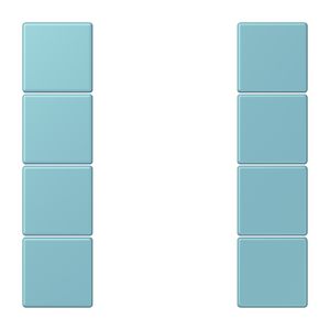Tastafdekking F50 4-voudig compleet LC32032 KNX