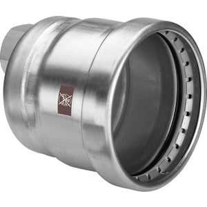 Eindkap/eindstuk TEMPONOX persaansluiting RVS 76,1mm m. aansl.3/4"bn. 1756XL