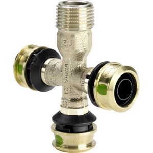 Kruisstuk RAXOFIX 1/2"bt. 3 x aanslutingen 16mm pers 5318.9