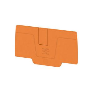 Afsluit- eindplaat oranje h:64.93mm b:2.1mm V-0 W VVE=50