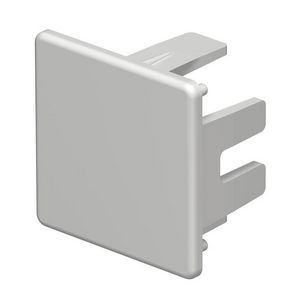 Eindstuk 30x30mm polyvinylchlorid lichtgrijs VVE=10