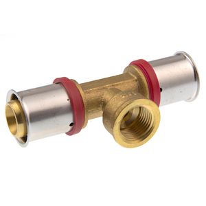 T-koppeling verlopend Ultrapress (Multipress) 25 x 1/2" bn. x 25mm K7043