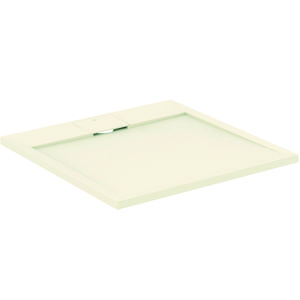 Douchebak I.LIFE ultra flat solid composiet 80x80cm vierkant zandbeige