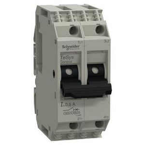 Stuurstroomautomaat 2P 0,5A TeSys GB35 VVE=3