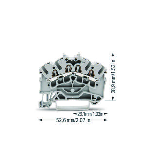 4-draads rijg 2,5mm² voor Ex e II-2002-6401 VVE=100