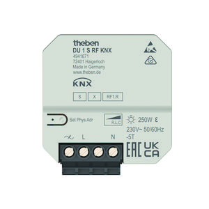 1-voudige RF dimactor inbouw KNX