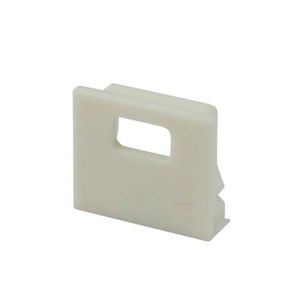 Eindkap E78W voor profiel SL15/NL15 met kabelgoot wit