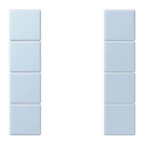 Tastafdekking F50 4-voudig compleet LC32022 KNX