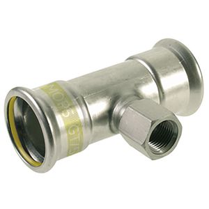 T-koppeling verlopend Xpress RVS gas 54x1/2"bn.x54mm R2718G