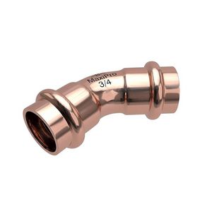 Bochtkoppeling MAXIPRO 45° 5/8" 2x persaansluiting VVE=3