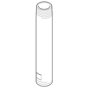 Aansluiting 1/2" 21x120mm Platina