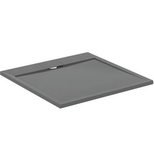 Douchebak I.LIFE ultra flat solid composiet 90x90cm vierkant betongrijs