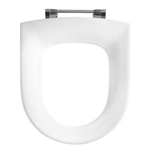 Closetzitting dubbel PROJECTA D wit polygiene topmontage doorlopende pen boutlengte 15mm DC78