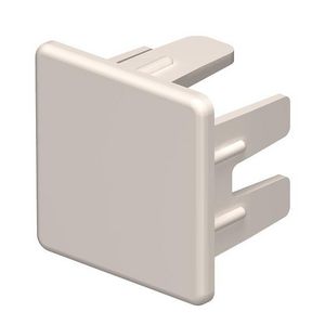 Eindstuk 25x25mm polyvinylchlorid creme wit 9001 VVE=10