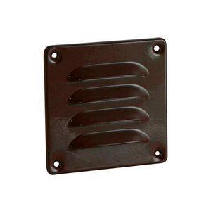 ALU schoepenrooster 100x100mm bruin