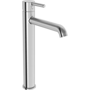 Style, Vrijstaande wastafelkraan, Eengreeps, brass, Roestv