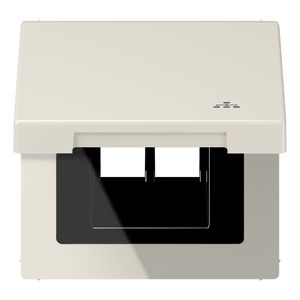 Klapdeksel LS990 wit met symb.LAN