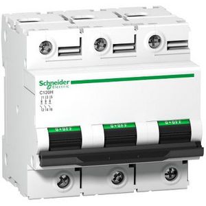 Installatieautomaat 3-polig In= 100A B-karakteristiek C120H
