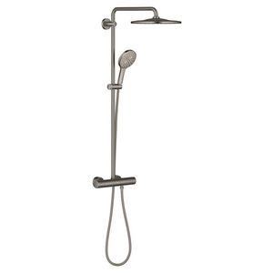 Rainshower SmartActive 310 douchesysteem Mono Rond  incl. S-koppelingen hard Graphite geborsteld