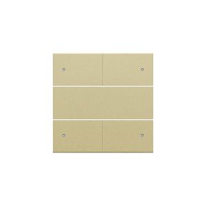 Afwerkingsset 4-voudige pot.vrij knop 24V Led gold