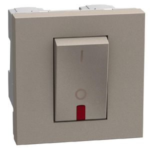 Light Now tweepolige schakelaar - 32A - 2 modules - stone