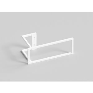 Rechthoek beugel aluminium 286mm x110mm S600 wit