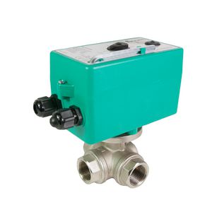3-weg Motorkogelkraan 3/4" 230V
