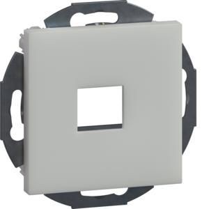 Draagplaat 1V multimedia/data keystone 19,9x14,8mm vwit