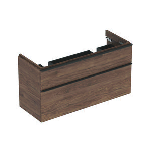 Smyle onderkast v. dubbele wastafel 120cm 2 laden noten