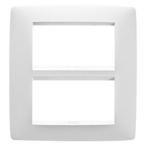 ONE PLATE-IN PAINTED TECHNOPOLYMER-8 MODULE-SATIN WHIT