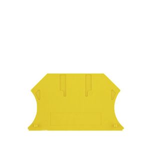 Afsluit- eindplaat geel h:56mm b:1.5mm V-0 Wemi VVE=50