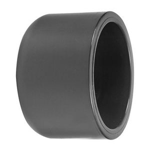 PVC druk afsluitkap mofeind 40mm PN16 grijs