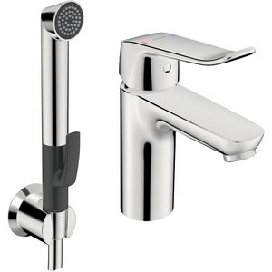 Wastafelmkr spr.114mm zonder waste met Bidetta HANSACARE XL