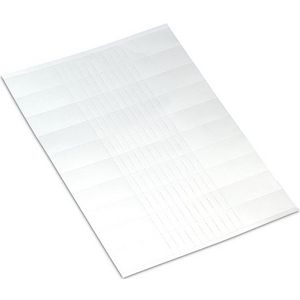 Kartonnen schildjes laserprinters 9,5x25mm wit 209-113